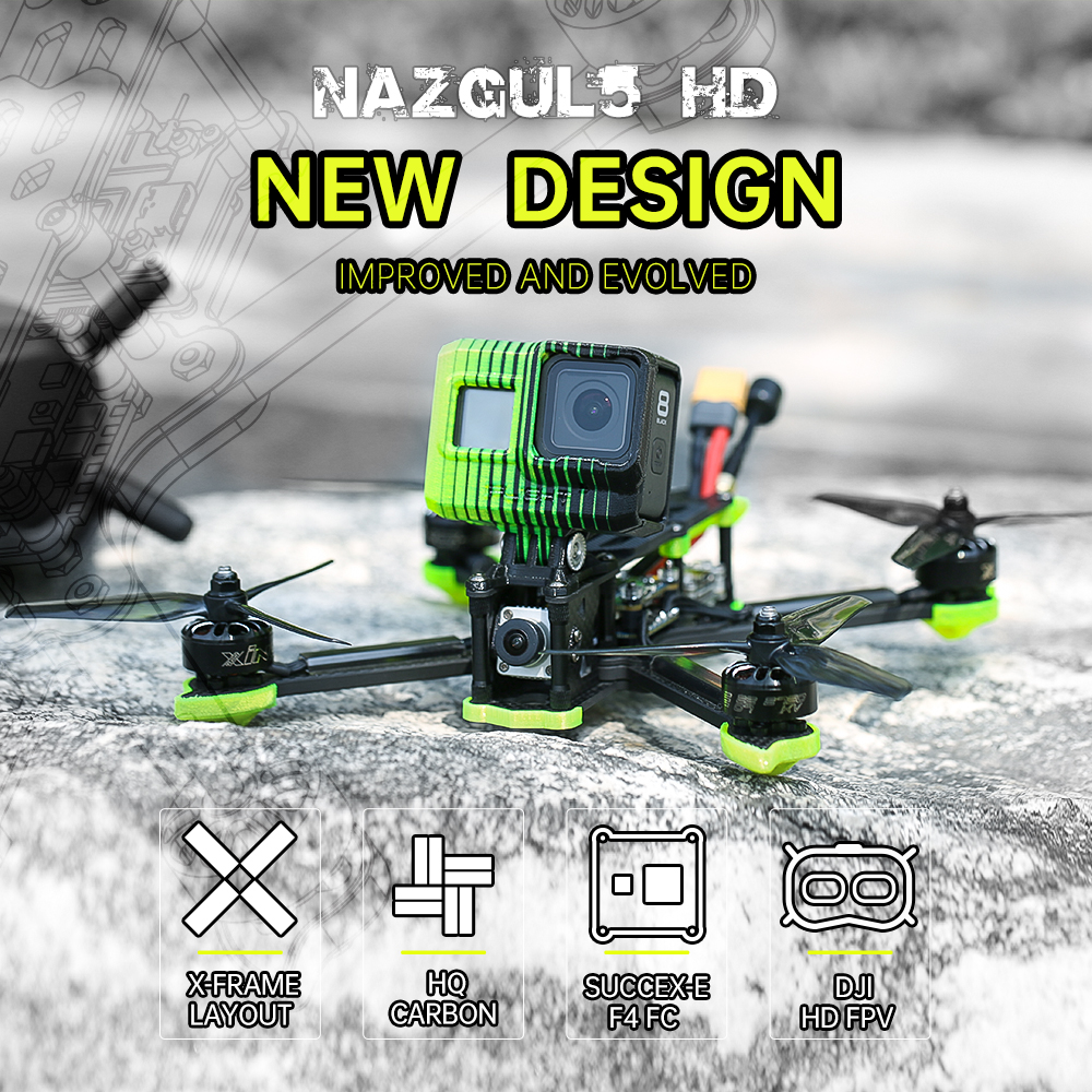 NAZGUL5 HD SPEC 1 - Ο κόσμος του drone σας! DroneX.gr